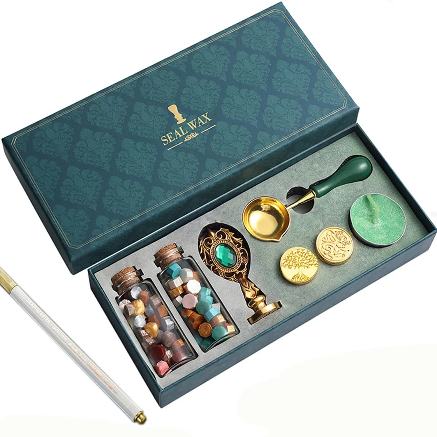 Sealing Wax Stamp Gift Boxes Set with Seals